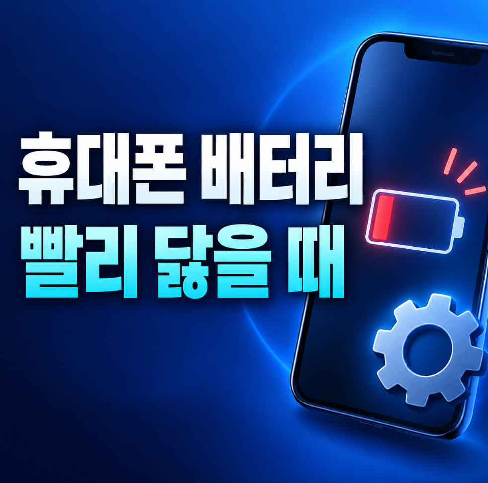 휴대폰 배터리 빨리 닳을때 썸네일